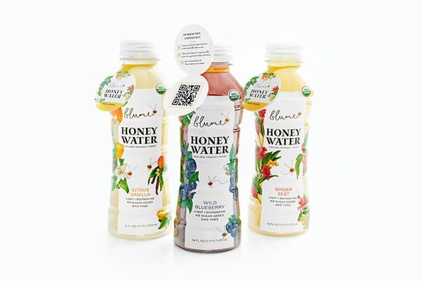 Blume Honey Water bottles with AR