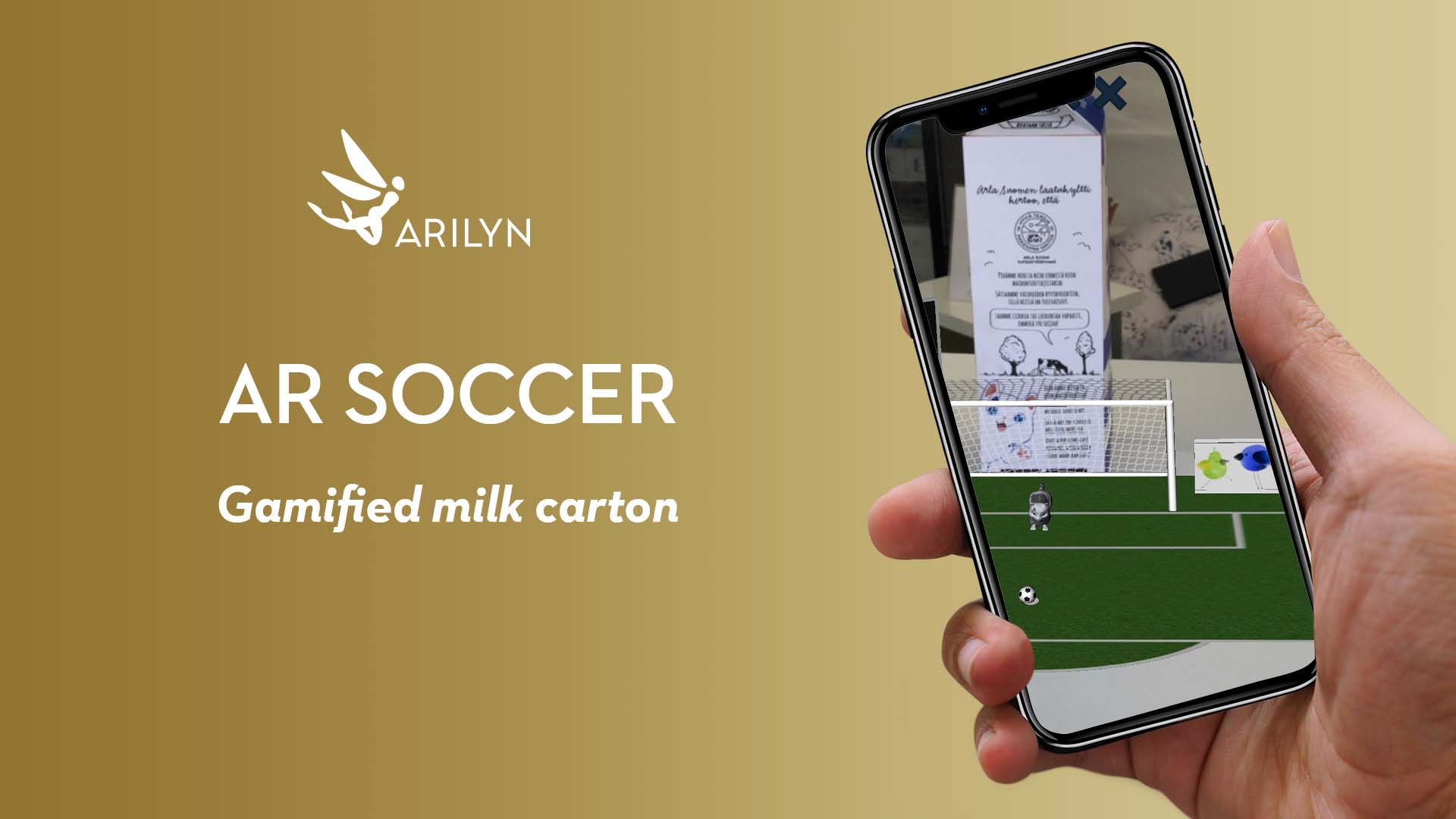 Augmented soccer carton
