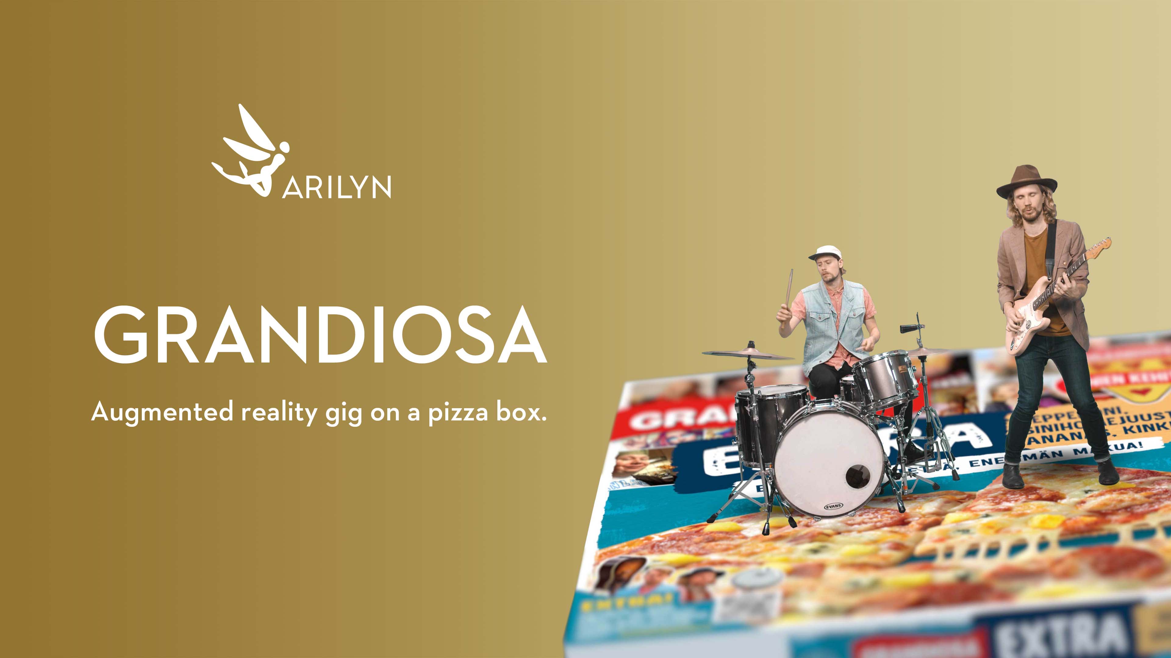 Grandiosa's new fan pizza launched with an augmented reality gig