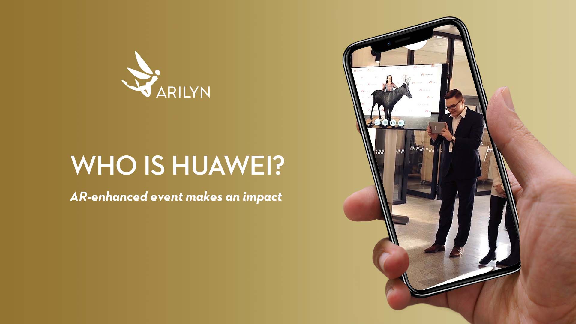 AR enhanced Huawei event